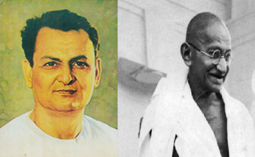 Rahul Sankrityayan and Mahatma Gandhi